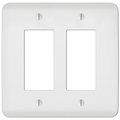 Amerelle Electrical Box Cover, 2 Gang, Square, Steel 3009132